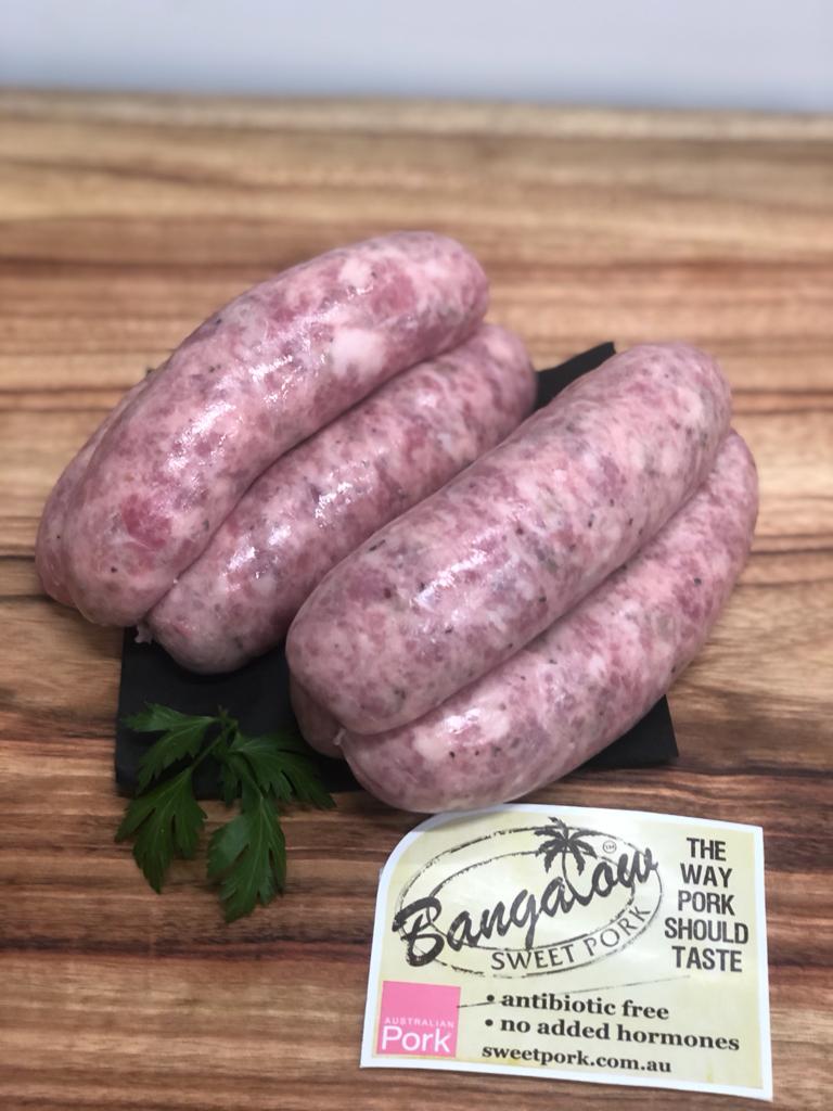 Bangalow Pork and Fennel Thick Sausages