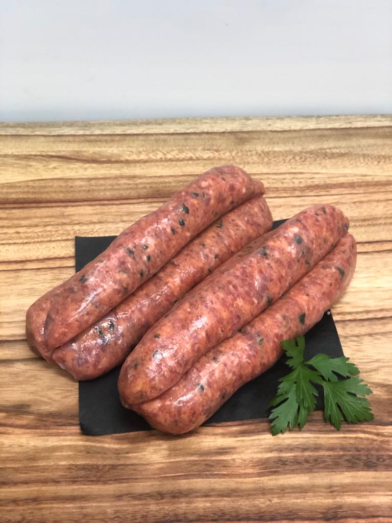 Beef Chili Basil Sausages 6 pack