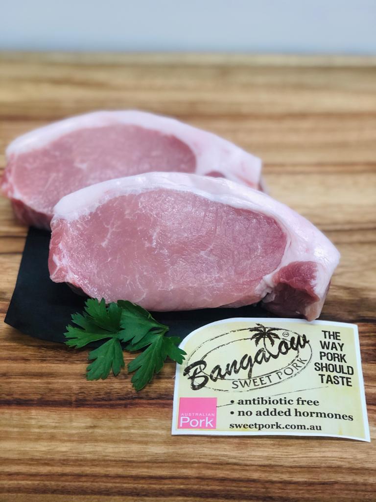 Bangalow Sweet Pork Steak (min 250g each)